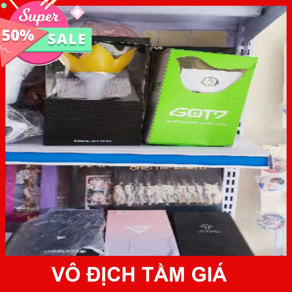 Chuyendokpop ( UNOFF)SẴN Lightstick bomb BTS ver3 ver2 SEVENTEEN, GOT7, WANNA ONE unoff