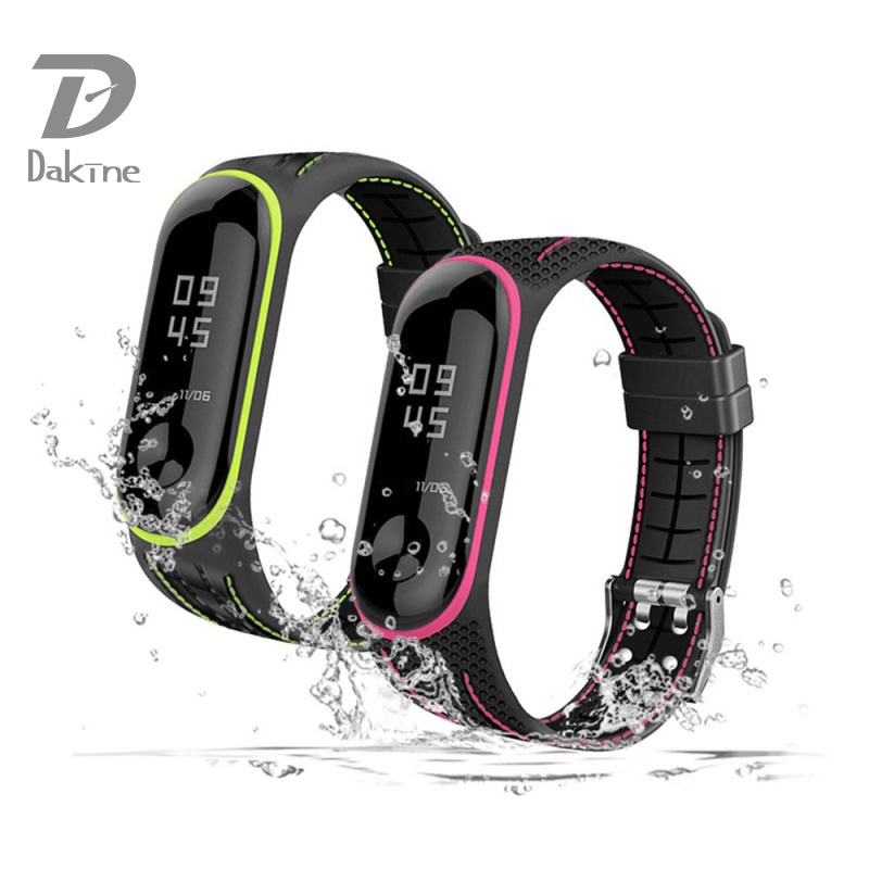 XIAOMI Dây Đeo Cổ Tay Thay Thế Bằng Silicon Chống Mồ Hôi Cho Mi Band 6 5