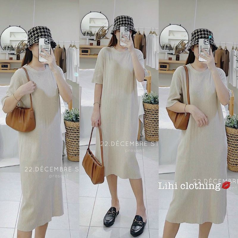 Váy len tăm suông hàng QCL1