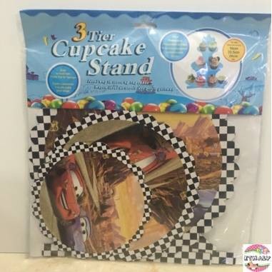 Giá để bánh sinh Nhật 3 tầng hình ô tô mc queen
