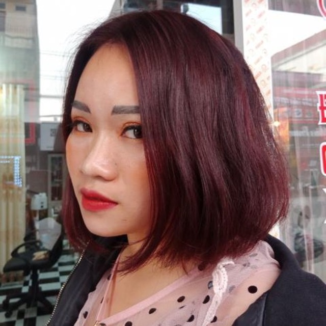 Thuốc nhuộm màu nâu tím kèm trợ dưỡng găng tay | BigBuy360 - bigbuy360.vn