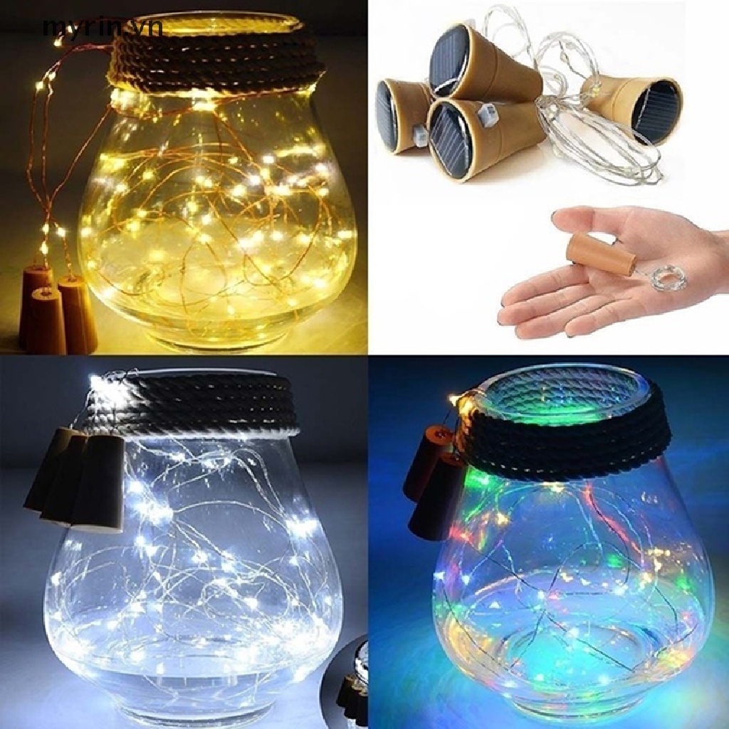 Dây Đèn LED Trang Trí Chai Rượu Sử Dụng Năng Lượng Mặt Trời