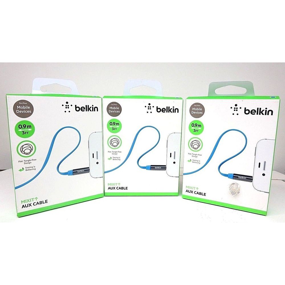 Cáp âm thanh Belkin 3.5mm Aux 0.9m hợp kim nhôm cao cấp