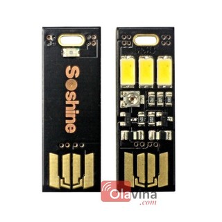 Đèn 3 LED mini cảm biến ánh sáng – cắm cổng USB – tự bật khi trời tối – tiết kiệm điện