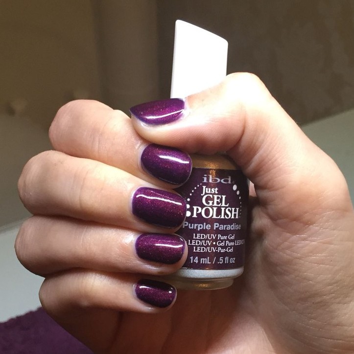 Sơn Gel Màu Xanh Tím Chính Hãng iBD Xuất Xứ USA Nước Sơn Mướt Mịn , Sắc Nét , Bám Bền Cao , Phúc An Nail Wax