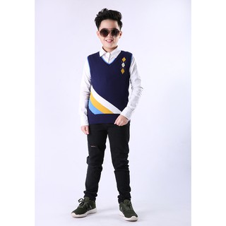 Áo len gile bé trai trám ngực - tn804 - hqlens