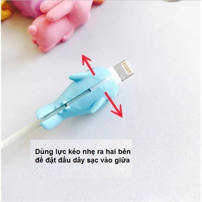 Phụ Kiện Bảo Vệ Chống Đứt Gãy cho tất cả các loại Đầu Sạc hình thú cute | BigBuy360 - bigbuy360.vn