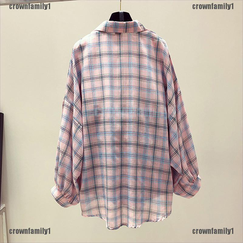 Áo Khoác Sơ Mi Kẻ Sọc Ca Rô Dáng Rộng Kiểu Hồng Kông Retro Cá Tính
