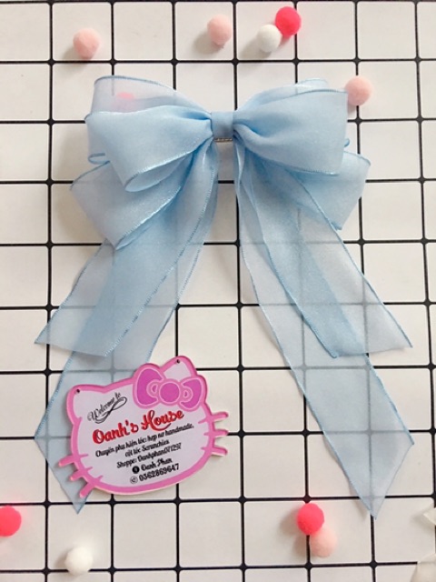 Kẹp nơ voan cao cấp