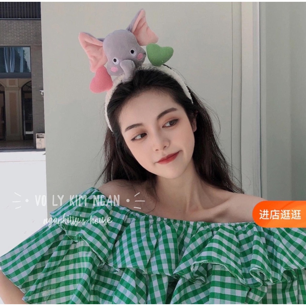 Cài tóc Voi và gấu Pooh