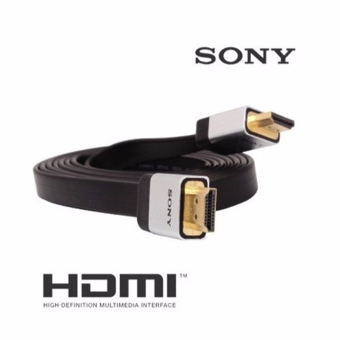 Cáp tín hiệu HDMI Sony 3m dẹt đen