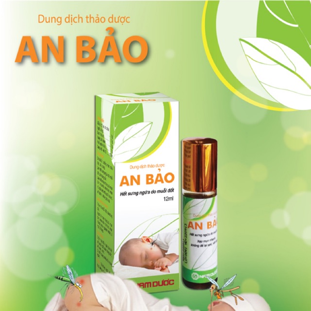 Dung dịch thảo dược An Bảo- làm dịu vết muỗi đốt, vết côn trùng cắn, làm mát da