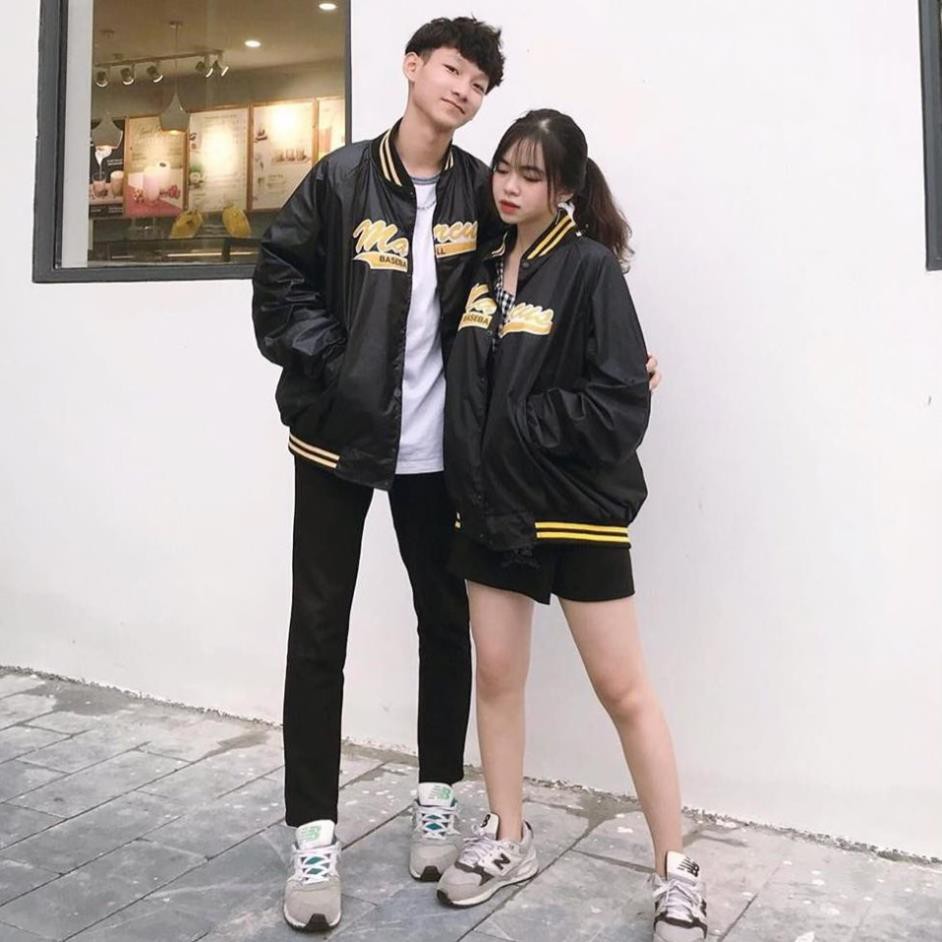 bomber jacket MC sọc vàng