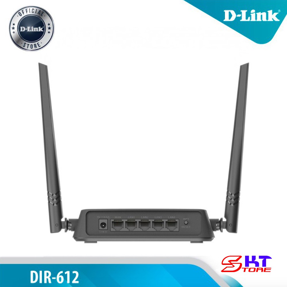 Bộ Phát Wifi D-Link DIR-612 Chuẩn N Tốc Độ 300Mbps - Hàng Chính Hãng