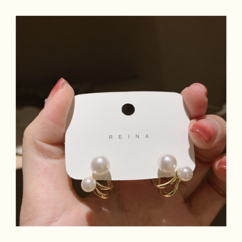 Khuyên tai đính hạt xinh - Maben