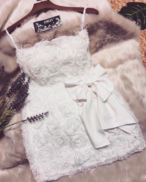 _ẢNH THẬT SHOP CHỤP_ĐẦM HOA HỒNG THIẾT KẾ