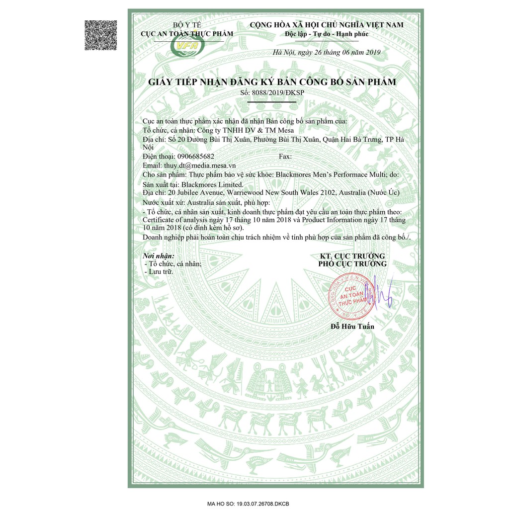 Viên Uống Hỗ Trợ Sức Khỏe Nam Giới Blackmores Men’s Performance Multi Vitamin 50 Viên | Thế Giới Skin Care