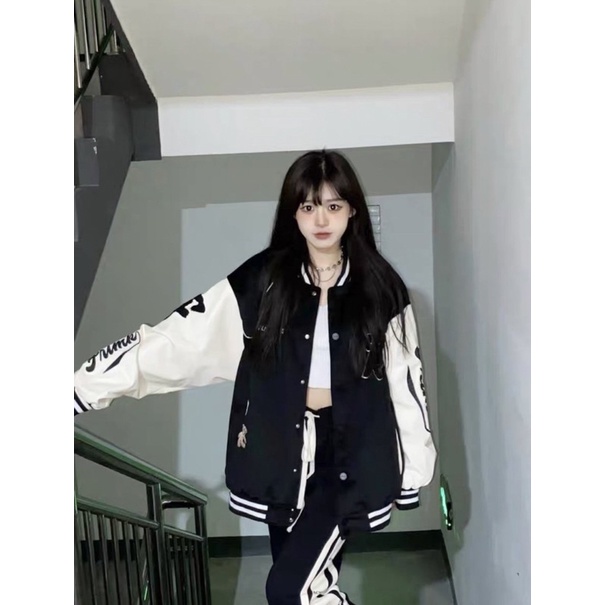 Áo Bomber Nhung Tay Da Chũ R , Tay Cổ Gấu Bo Dệt Xịn Xò