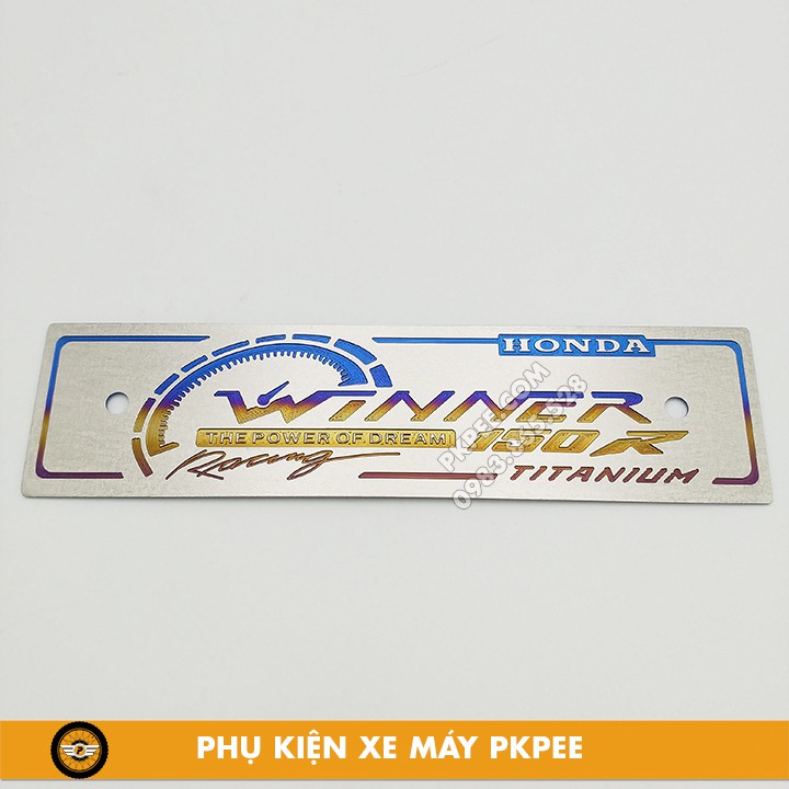 Bảng Tên Titan Gắn Trang Trí Xe Exciter, Vario, Sonic, Satria, Raider, Winner