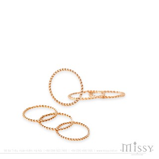 Nhẫn Midi Elegance Twist dây xoắn