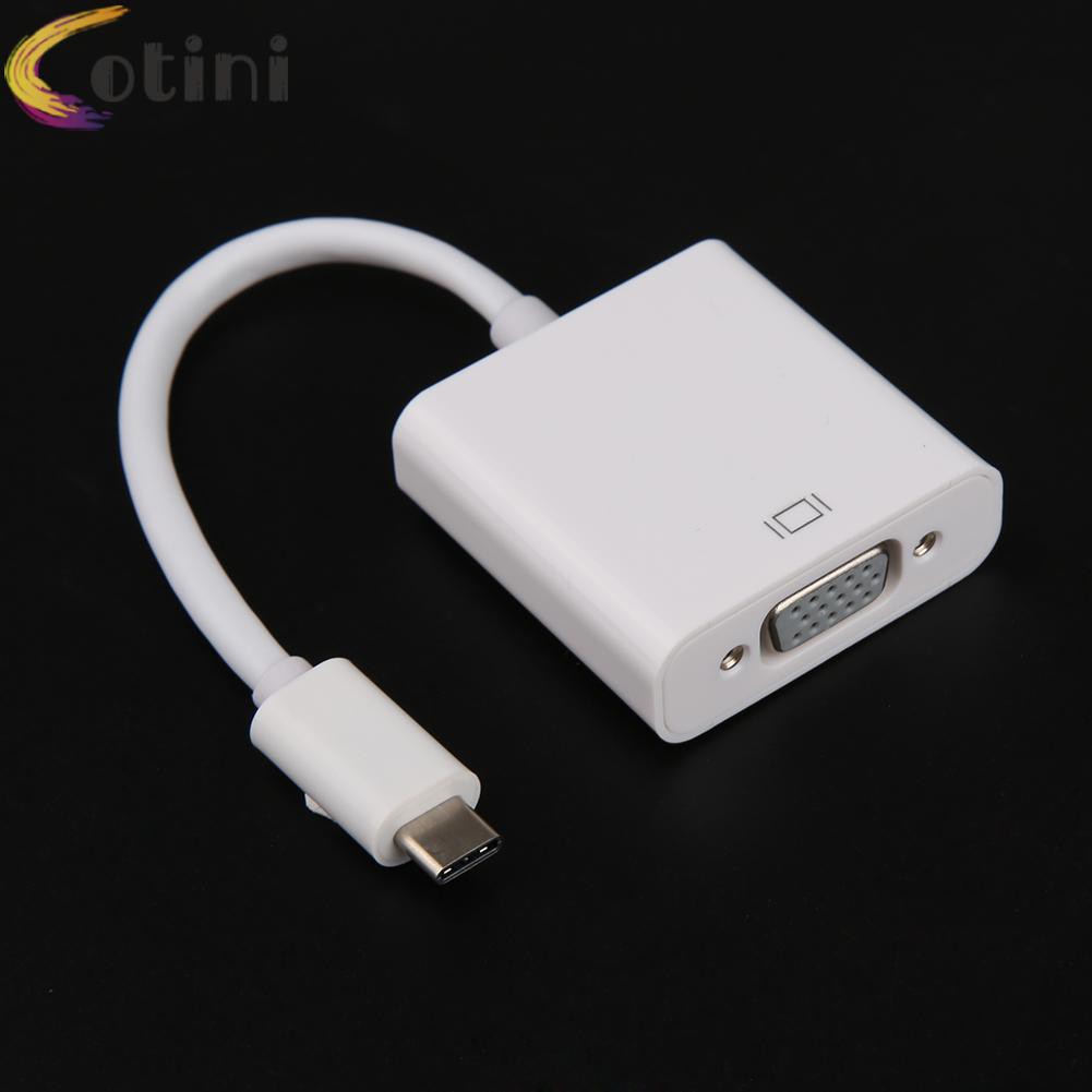 Bộ Chuyển Đổi Usb 3.1 Type C Sang Vga 1080p Cho Macbook 12 &quot;