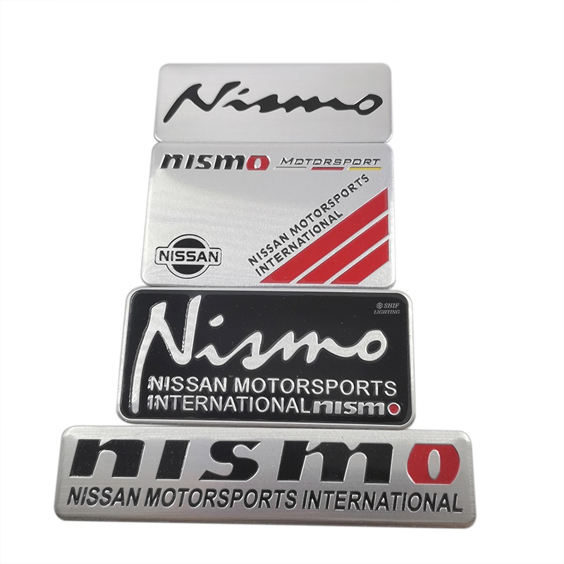 1 x Miếng Dán Logo NISMO Nissan Bằng Nhôm Trang Trí Xe Hơi Nissan
