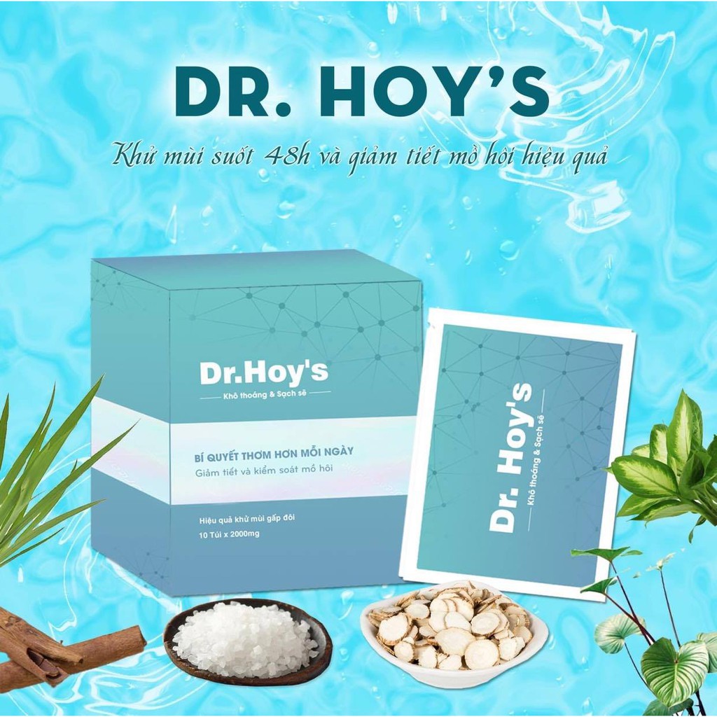 DR.HOY'S HẾT HÔI NÁCH - HÔI CHÂN - MÙI CƠ THỂ BẰNG Y HỌC CỔ TRUYỀN