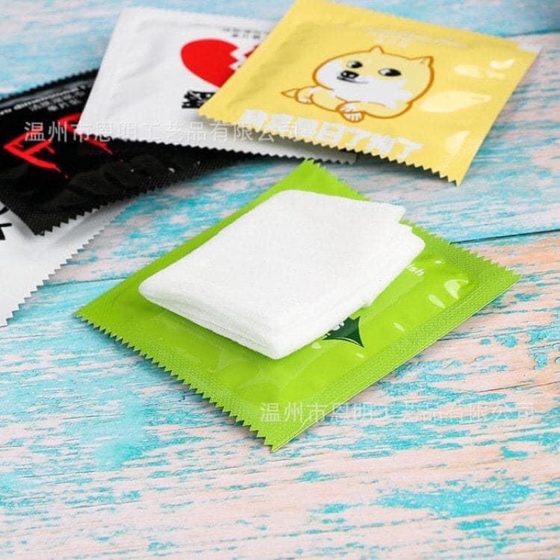 Khăn Giấy Nén Đi Du Lịch Khăn ướt hình BCS - shop Bé Titi