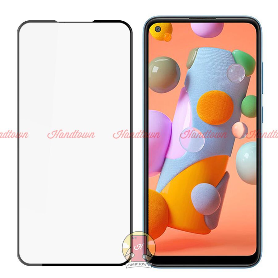Kính Cường Lực Viền Mỏng Dành Cho Samsung Galaxy A11 / A21 / A31 / A41 Full Viền không Lấn Màn