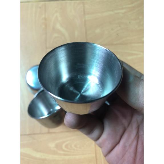 5 Khuôn bánh bò inox tròn 4cmx2.5cm  có thể dùng làm khuôn rau câu khuôn thạch khuôn đong sương bánh da lợn