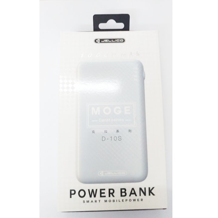 Jellico - Pin sạc dự phòng Jellico 10000mAh - 2 cổng sạc D10S