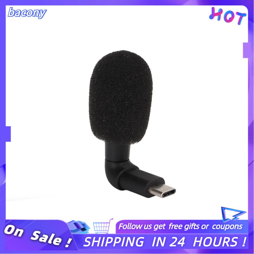 Bacony Type C Plug Smartphone Video Mini Microphone Mobile Phone And Play Mic