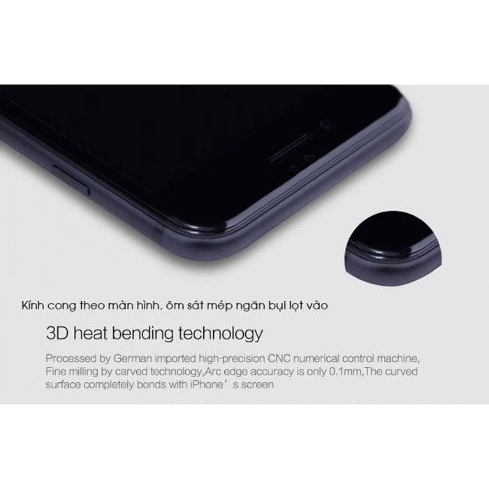 Kính cường lực Sony XZ1 Imak 3D Edge full cong theo màn hình, tặng dán lưng Carbon