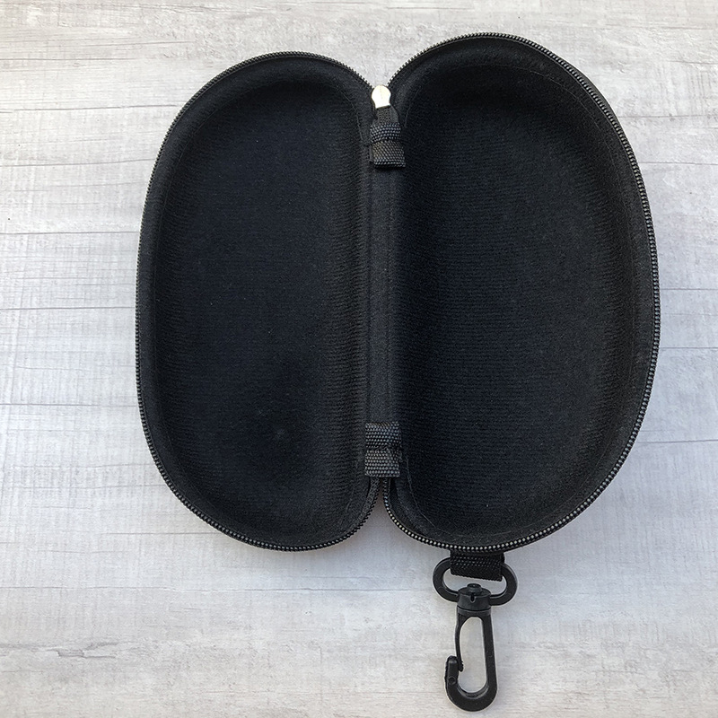 Sunglasses Case Compression Resistant Zipper Hook Glasses Case EVA Sunglasses Case