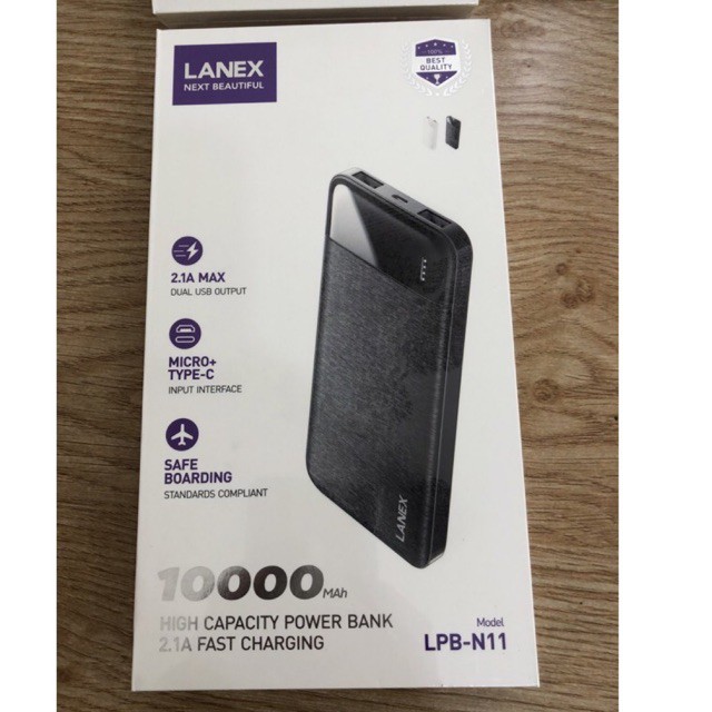 pin dự phòng LANEX 10000mah