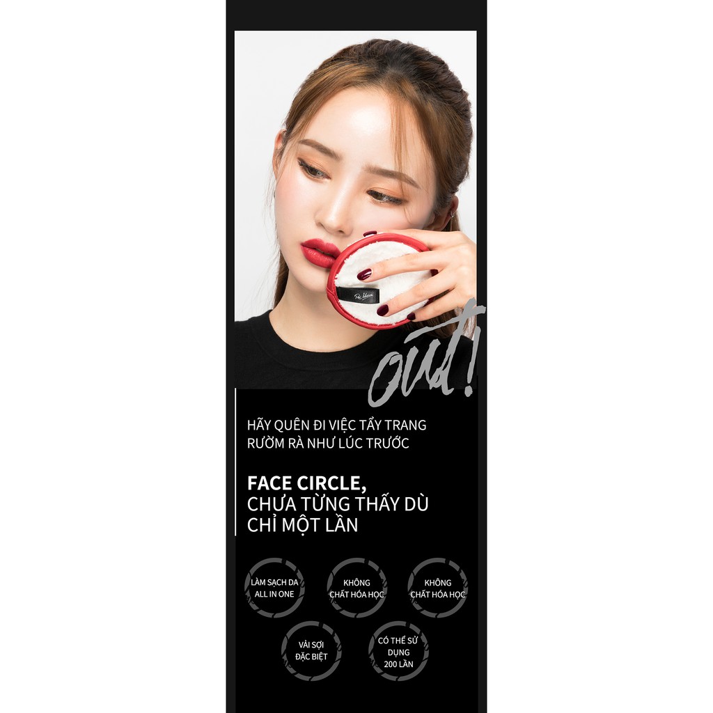 Bộ 2 Bông Tẩy Trang Paul Medison FaceCircle GomiMall