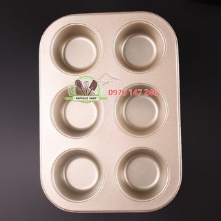 Khuôn cupcake 6 lỗ AIMW