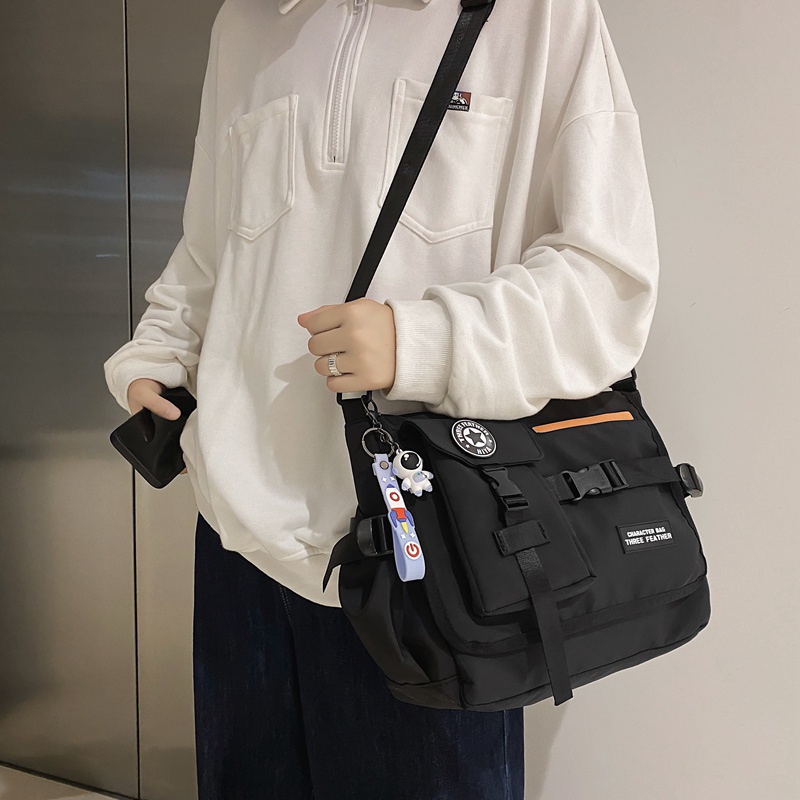 Balo đeo chéo PRETTYZYS kích thước lớn phong cách ulzzang thời trang 2o21 cho học sinh