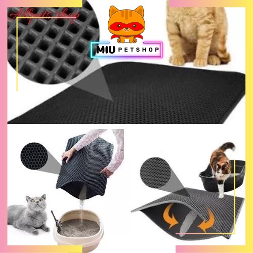 Thảm hứng cát mèo, Thảm chống văng cát, hứng cát vệ sinh cho mèo nhiều size