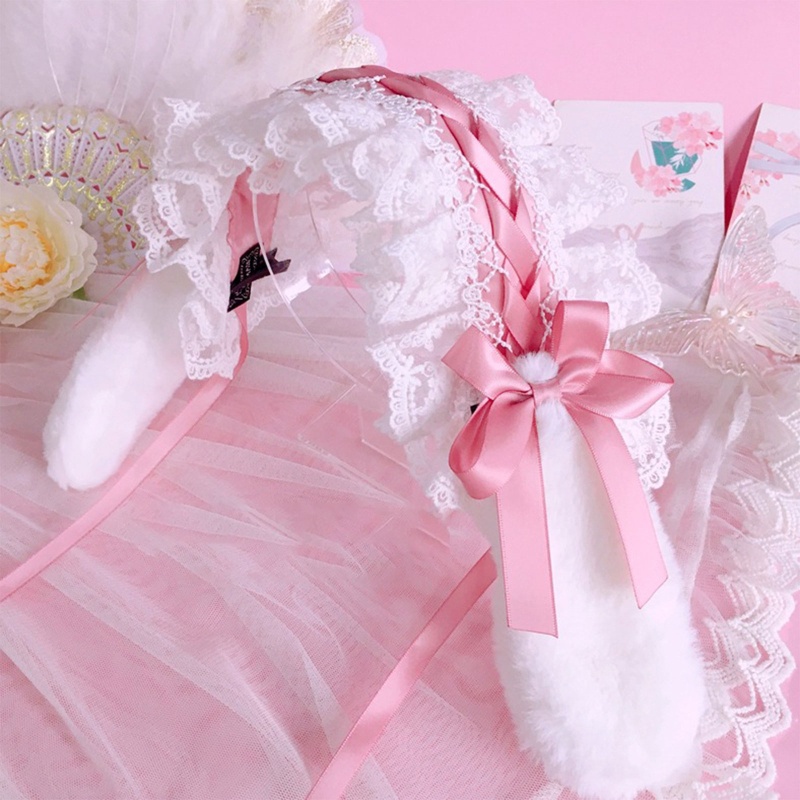 Giá Đỡ Băng Đô Trang Điểm Phối Ren Xếp Ly Dành Cho Nữ