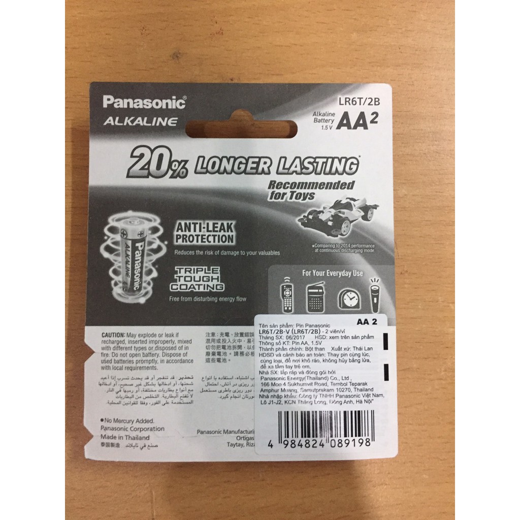 PIN 2A PANASONIC ALKALINE AA,PIN TIỂU PANASONIC HÀNG CHÍNH HÃNG