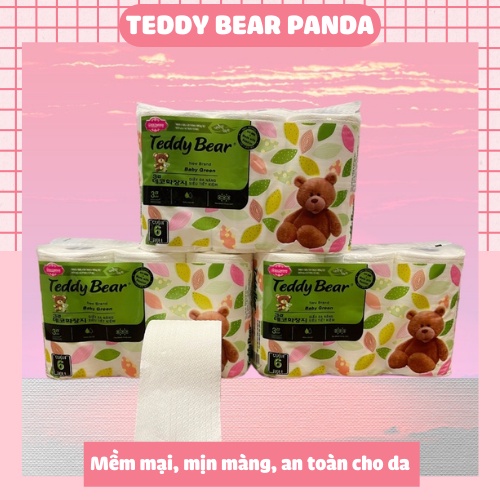 Giấy vệ sinh TeddyBear 6 cuộn to mềm mịn