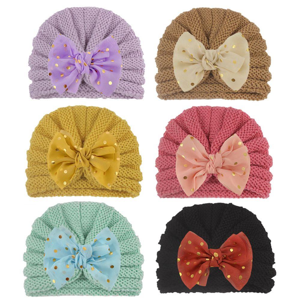 Mũ Turban Dệt Kim Co Giãn Cho Bé