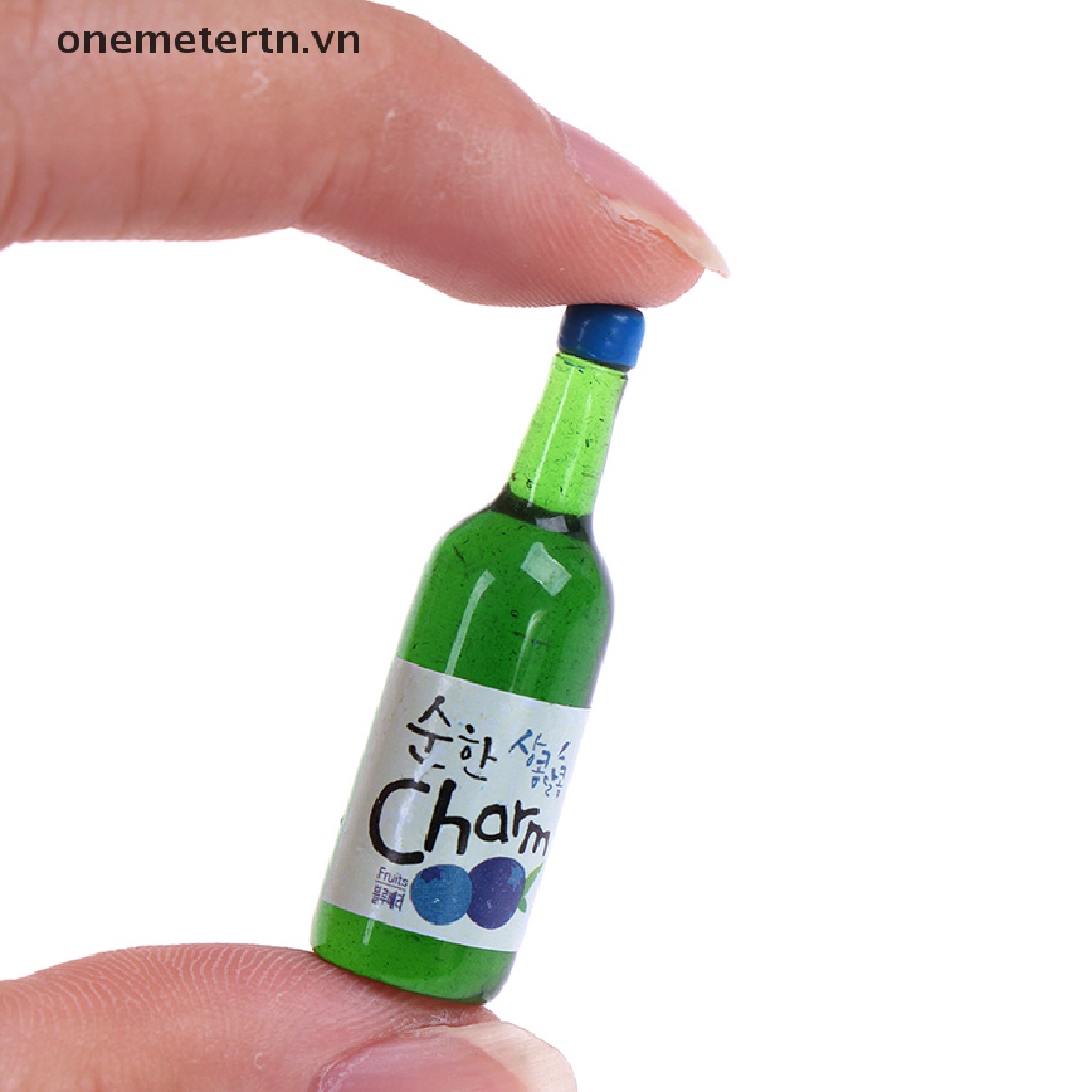 【onemetertn】 5Pcs 1:12 Dollhouse Miniature Fruit Juice Bottles Model Dolls Kitchen Food [VN]