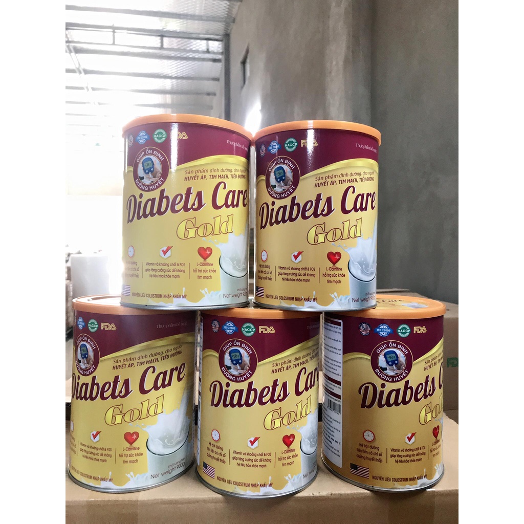 SỮA DIABETS CARE GOLD Sản Phẩm Dinh Dưỡng Cho Người Huyết Áp Tim Mạch Tiểu Đường ( Hộp 900GR)