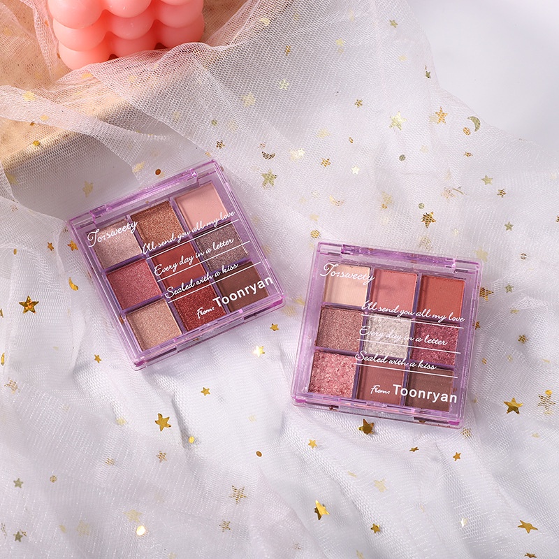 COLOURPOP Bảng Phấn Mắt Jiugongge 9 Màu Lì 3ce Lấp Lánh Chống Thấm Nước Và Mồ Hôi