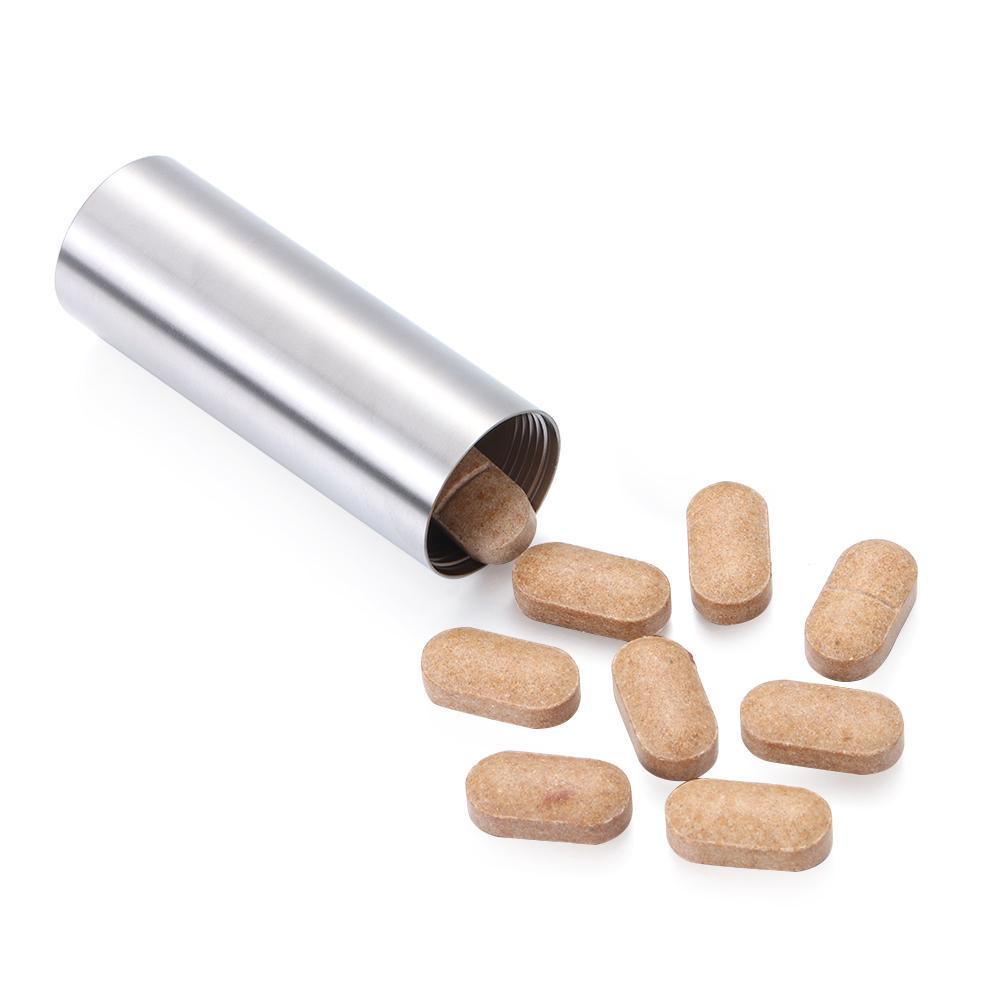 Bình Đựng Nước Mini Chống Ẩm Chống Thấm Nước Hình Viên Con Nhộng Dùng Khi Đi Cắm Trại