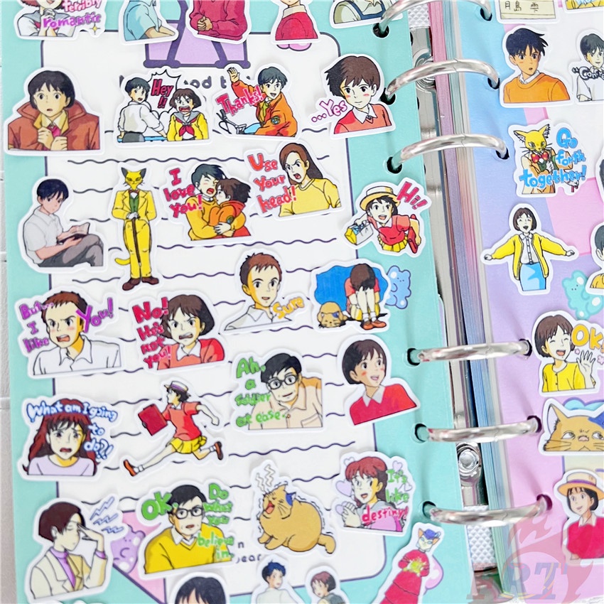 ★★★ Whisper of the Heart Mini Diary Manual Stickers ★★★ 60Pcs/Set DIY Fashion Scrapbooks Album Decor Decals Stickers