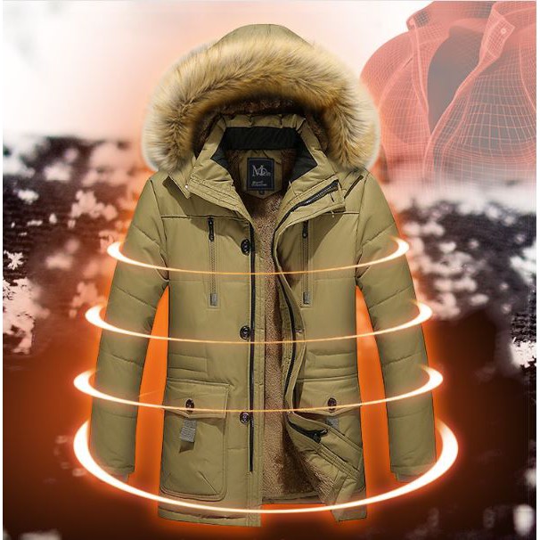 Áo parka nam cao cấp lớp trong lót bông ấm Hot thu đông 2018