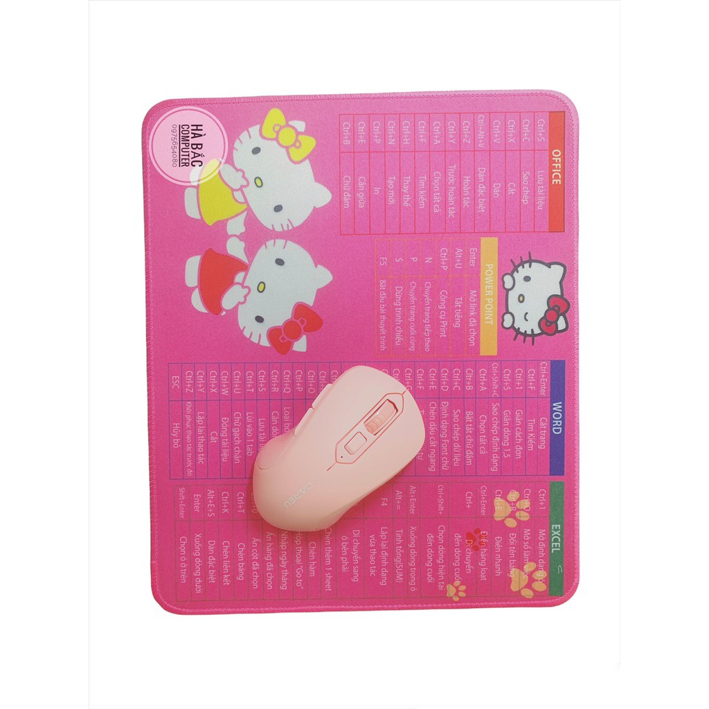Bàn Di - Pad Chuột Phím Tắt Văn Phòng Màu Hồng Dễ Thương Nhiều Kích Cỡ